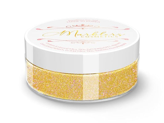 MARBLERS Glitter Mica Powder [Rosy Gold] 0.14oz (4g) | Glitter Mica | Highly Pigmented | Non-Toxic, Vegan, Cruelty-Free | Eyeshadow, Body Butter, Nail Polish, Nail Art | Party, Body, Face Makeup