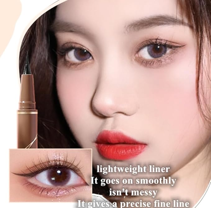 Liquid Eyeliner,Waterproof,Quick Drying,Smudge Resistant,Long Lasting,Precise All Day Eyeliner Makeup,High-Pigmented Liquid Eye Liner for Bold Looks (Black)