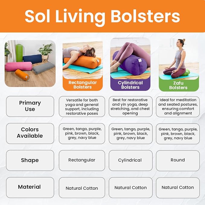 Meditation Cushion Sol Living Yoga Floor Pillow 100% Cotton Floor Cushion Removable Cover Firm Comfort Yoga Floor Cushion Seating for Adults Machine Washable Zafu Meditation Pillow Pouf Bolster Pillow