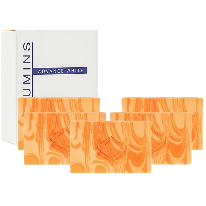 Relumins Triple Glow Bar Soap – Professional Spa Formula – Deep-Cleansing Plant-Based Skincare Bar with Gentle Exfoliation and Skin-Smoothing Benefits – Rich Lather for Daily Use – 135g x 5 Bars
