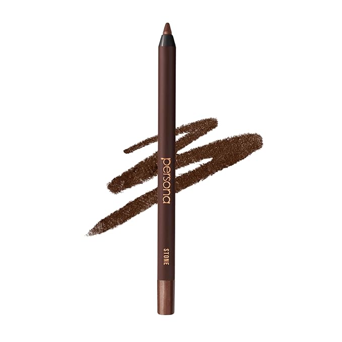 PERSONA 24HR Stone Waterproof Eyeliner Pencil | Creamy Smudgeable for Lash Line & Waterline | All-Day Wear | Vegan, Cruelty-Free | Sharpenable | Made in USA