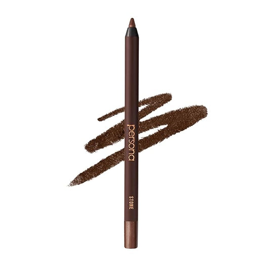PERSONA 24HR Stone Waterproof Eyeliner Pencil | Creamy Smudgeable for Lash Line & Waterline | All-Day Wear | Vegan, Cruelty-Free | Sharpenable | Made in USA