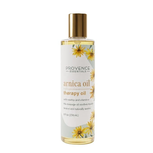 Arnica Therapy Oil with Rosehip and Vitamin E, Soothing Warming Massage Oil for Muscle Tension Relief, 8 fl oz | Arnica Muscle Relief Massage Oil with Rosehip & Vitamin E