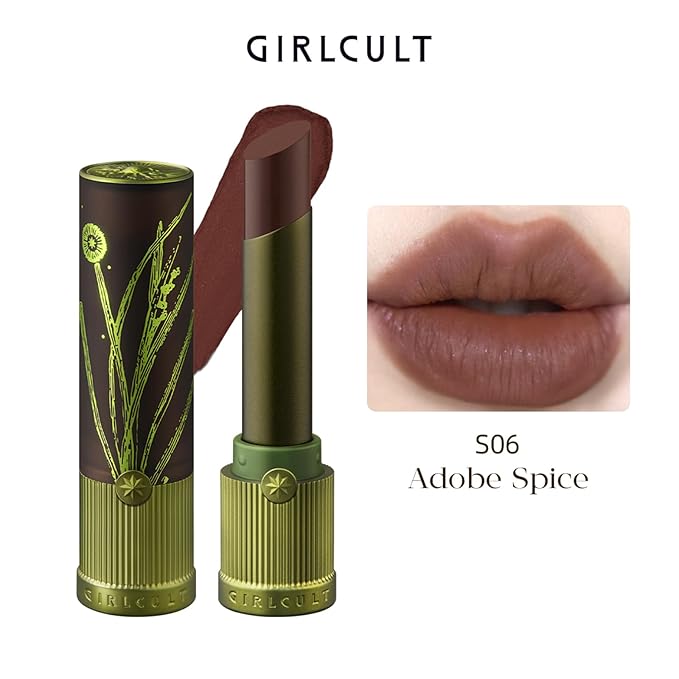 GIRLCULT Matte Lipstick – Long Lasting Velvet Finish, Smudge Proof & Lightweight Lipstick for Women, Transfer Proof One-Swipe Color, Gift for Her (S06)