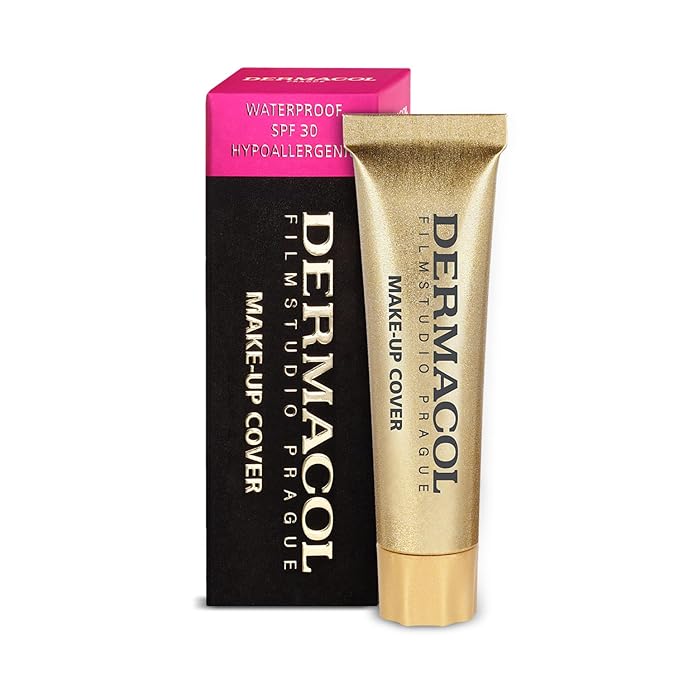 Dermacol - Mini Full Coverage Foundation 13g, Liquid Makeup Matte Foundation with SPF 30, Waterproof Foundation for Oily Skin, Acne, & Under Eye Bags, Long-Lasting Makeup Products Shade- 207