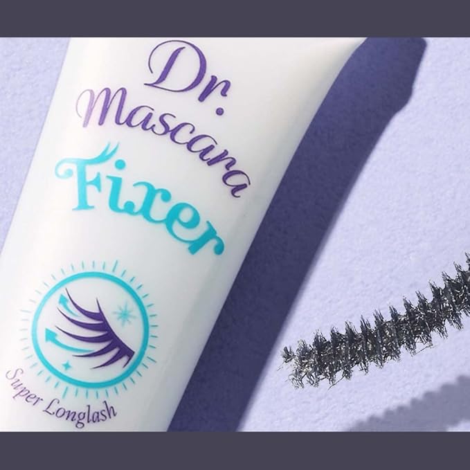 ETUDE Dr. Mascara Fixer For Super Long Lash, Korean Mascara Primer, Natural Extension, Lengthening, Smudge-Proof, Korean Makeup, Beauty, Micro Black Fiber Formula (0.203 Fl Oz)