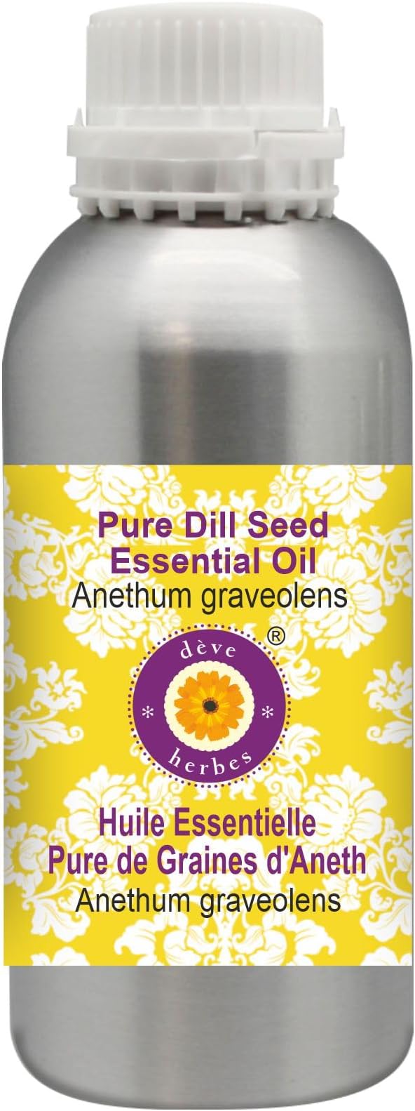 Deve Herbes Pure Dill Seed Essential Oil (Anethum graveolens) Steam Distilled 300ml (10 oz)