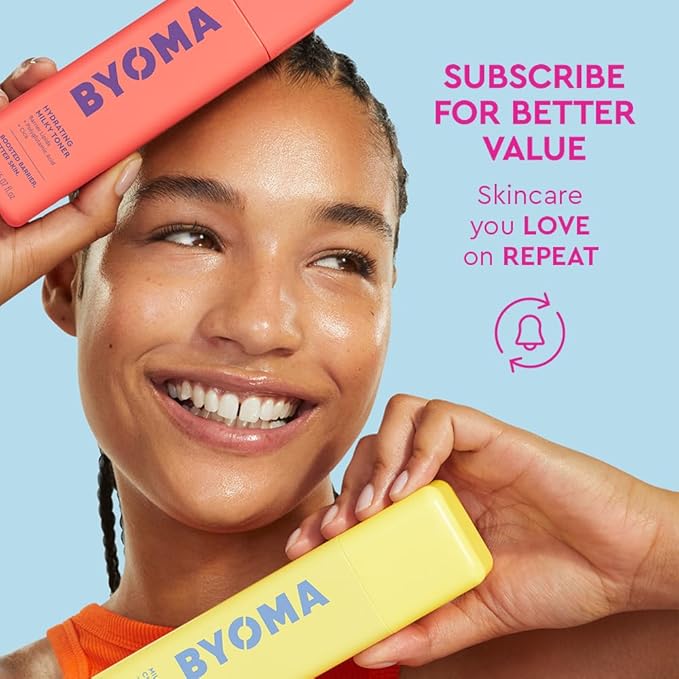 BYOMA SPF 50 Face Fluid - Ultra-Lightweight Facial Sunscreen for All Skin Tones - Luminous Glow, No White Cast - SPF Moisturizer Strengthens Skin Barrier - 1.69 fl.oz
