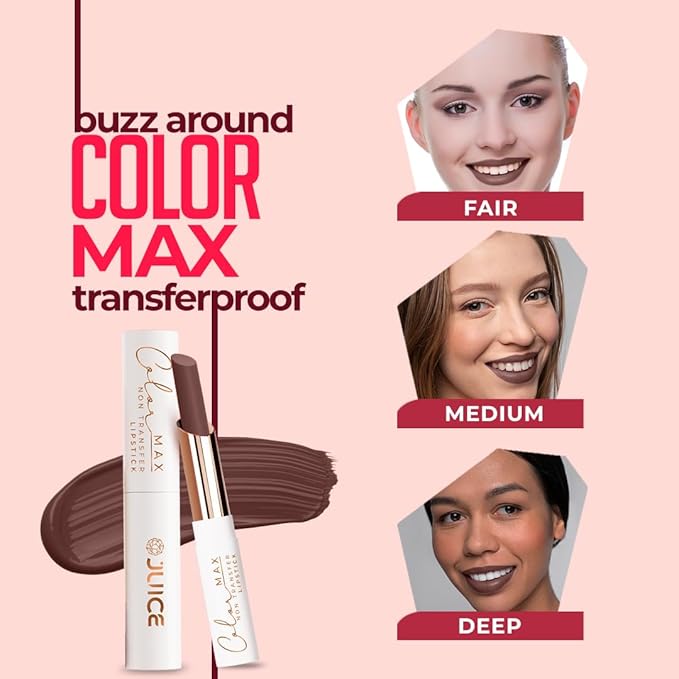 JUICE Color Max-The Max Performing Power Lipstick With Goodness Of Bio Retinol, Transfer-Proof Long Lasting Natural Taupe - M11 2.3 G Pack Of 1