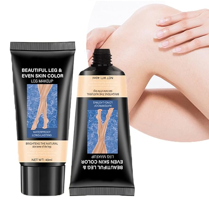 GL-Turelifes Body&Legs Makeup Waterproof No Transfer, Flawless Body Coverage Perfector, Leg and Body Scar Cover up/Tattoo Cover Up,Airbrush Legs Glow Lotion (#1 Fairest Glow, 40ml)