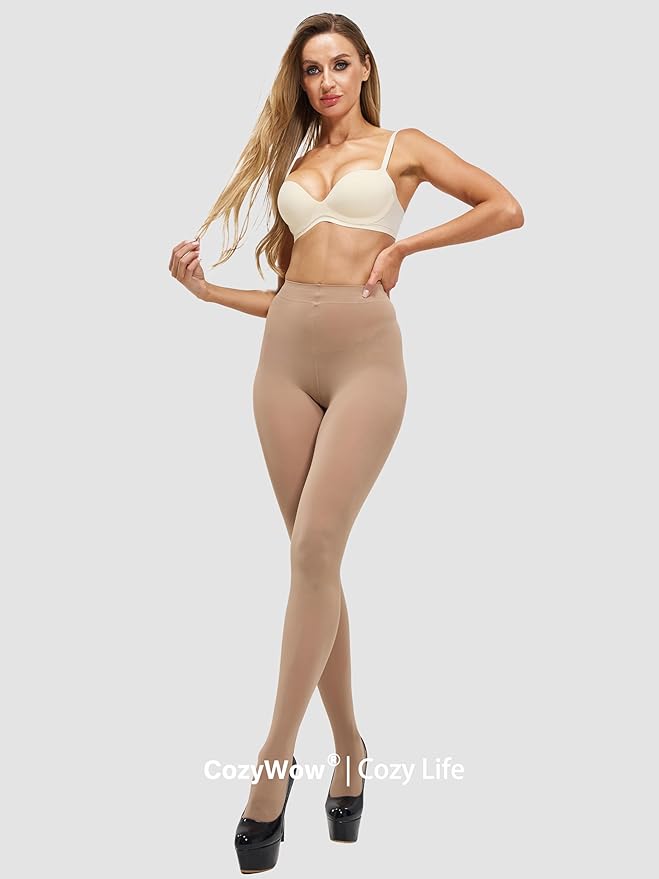 CozyWow Women's 80D Soft Opaque Tights, High Waist Solid Color Womens Tights with 30+ Colors