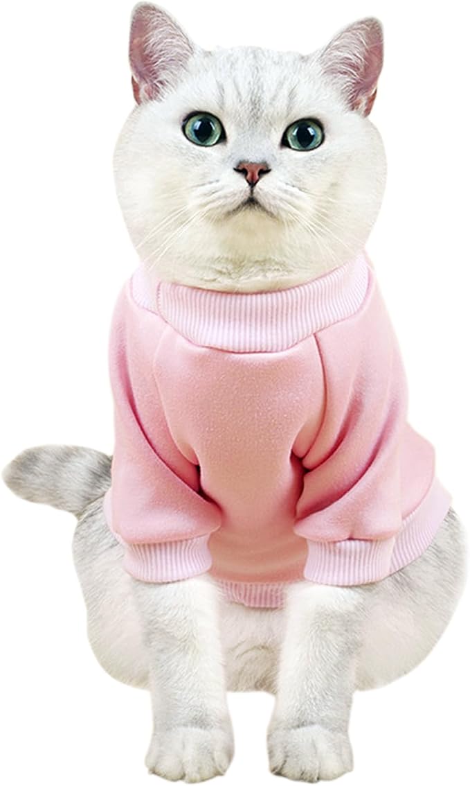 Soft Puppy Sweater for Small Dogs Winter Knit Pullover, Pink XS | Elastic Cuffs Pet Clothes, Holiday Party Matching, Fall Winter Daily Outfit, Soft Breathable Machine Washable Sweatshirt