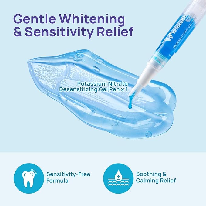 Whitebite Pro Teeth Whitening Kit for Sensitive Teeth – Dual LED Light + 35% Carbamide Peroxide Gel + Remineralizing Gel | Dental-Grade Whitening at Home