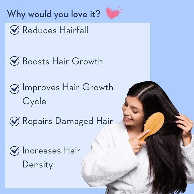 WishCare Hair Growth Serum Concentrate - Rosemary, 3% Redensyl, 4% Anagain, 2% Baicapil, Caffeine, Biotin, Plant Keratin & Rice Water