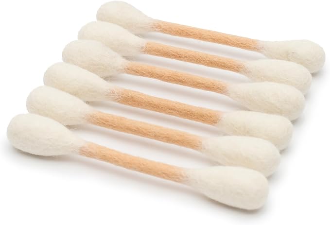 Glaciart One Swabs Cat Toys with Catnip - 6 Pk | Durable for Chew, Cute Cat Toys Interactive Kitty for Boredom, Exercise, & Play | Filled w/Organic Catnip for Anxiety & as Digestive Aid | Gift Idea