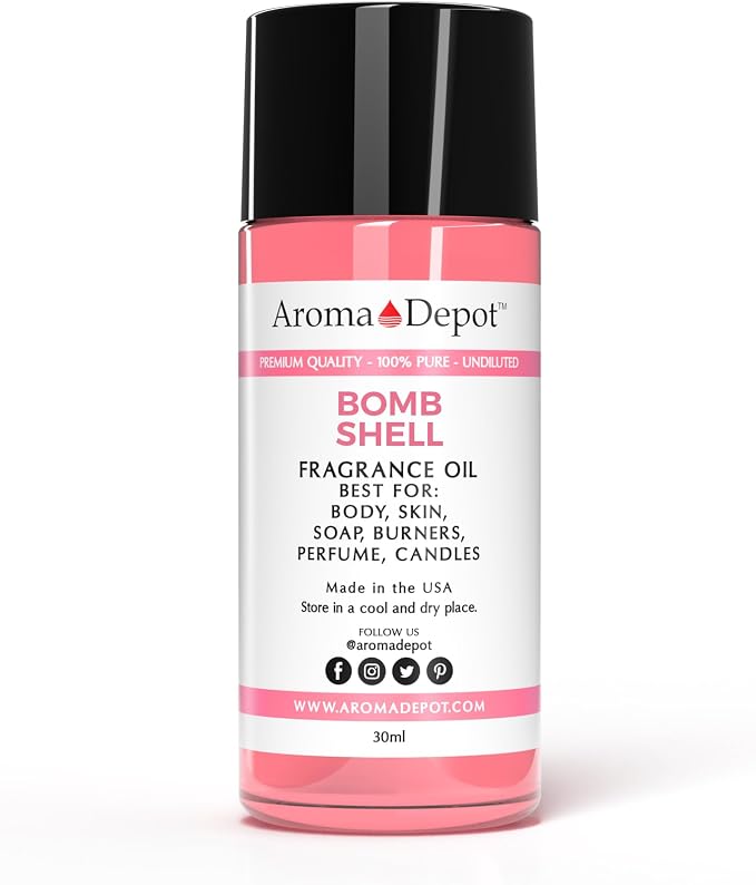Bombshell Type 30ml Fragrance Oil I Perfume I Skin Oil I Scented Oil. DIY Projects Such as Candles, Bath Bombs, Body Butters, Creams & Lotions. Few Drops in The Diffuser, Burners, or Warmers.
