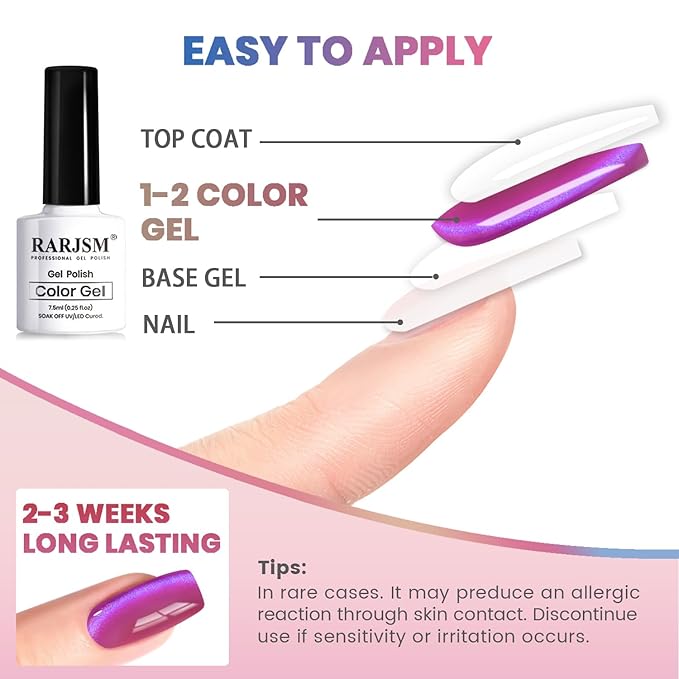 RARJSM Ceramics Glitter Cat Eye Gel Nail Polish Set 6Pcs Pink Light Purple Gold Brown Blue Velvet Shimmer Smoothie Cateye Gel Polish with Magnetic Stick UV LED Curing Require Home Salon Nail Design