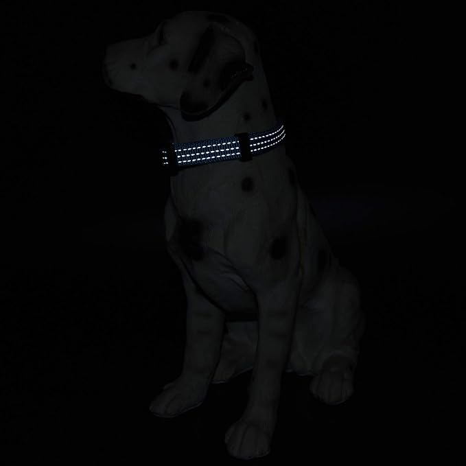 Mile High Life Reflective Dog Collar, Adjustable Lightweight Quick Release