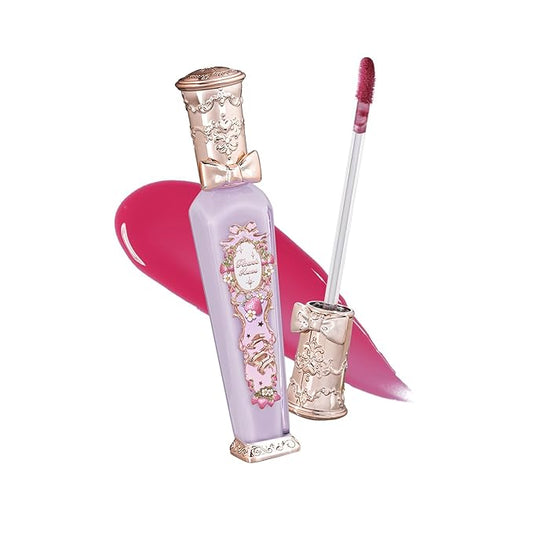 Flower Knows Violet Strawberry Rococo Glowy Lip Gloss,Moisturizing Shine Berry Pink Lip Plumper Oil,Hydrating Lip Tint for Girls&Women,Vegan & Cruelty-Free,0.12 Fl Oz(G04 Blackberry Jam)