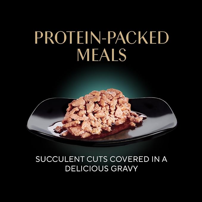Sheba Perfect Portions Cuts Wet Cat Food, Seafood Multipack, 2.6 oz, 24 ct | Grain-free, Sustainable fish, no fillers or artificial flavors, protein-rich, essential vitamins & minerals, twin-pack trays