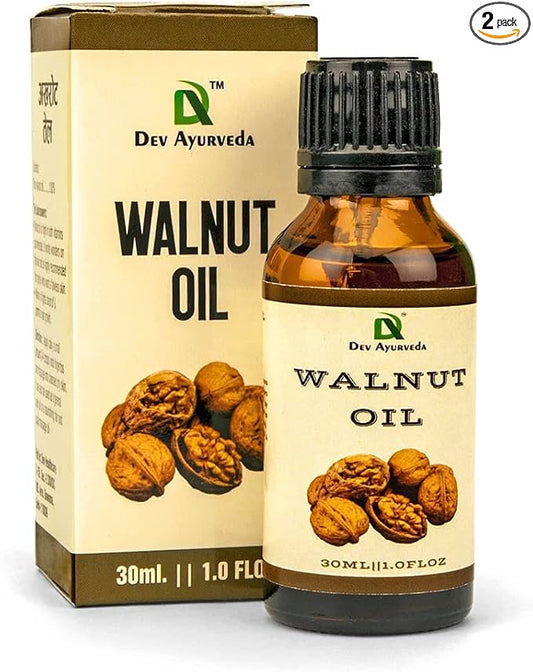 Walnut Oil 100% Cold Pressed 30mL.(Pack of Two 30ML X2 =60ML) The Original Thyroid Massage Oil