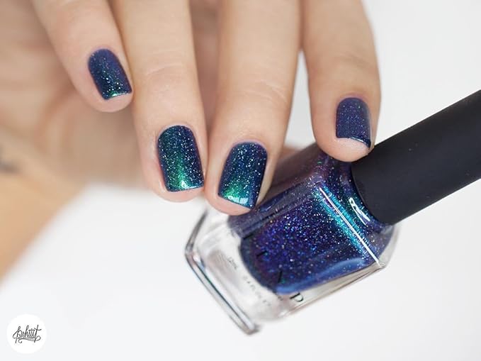 ILNP Interstellar - Navy, Teal, Purple Holographic Nail Polish