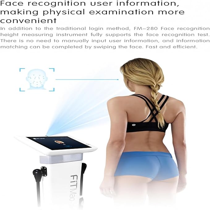 10.1 inch HD Touch Bioimpedance Analysis Machine Ultrasonic Height Test Body Composition Weight Control Fat Analyzer Health Ma