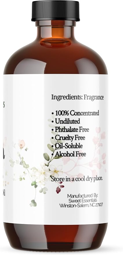Patchouli & Ginger, 4oz Premium Fragrance Oil, Aromatherapy, Diffuser, Crafts, Soap, Home Scents, Bath & Body, DIY Parfum and Much More. Versatile & Long-Lasting by Sweet Essentials