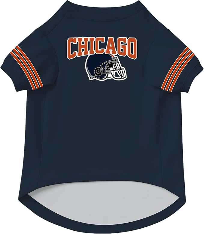 Chicago Dog Clothes Personalized Pet Jersey T-Shirt Custom Name Number