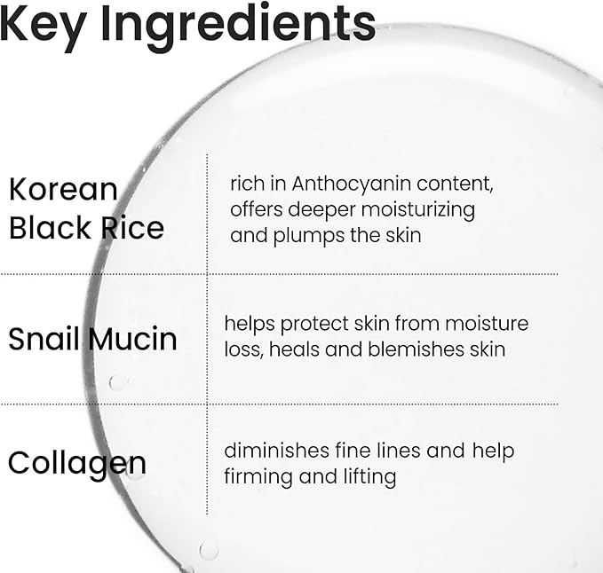 coxir Black Snail Collagen Toner – Hydrating Essence Toner with Snail Mucin & Black Rice Complex for Skin Texture Moisture Balance | Lightweight Korean Skincare for All Skin Types [5.07 fl.oz]