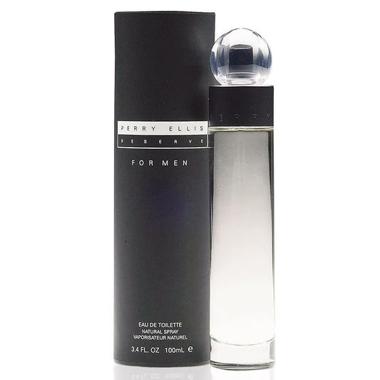 Perry Ellis Reserve Eau De Toilette Spray for Men - Mens Cologne, Long Lasting Perfume, EDT, Fragrance with Notes of Juniper, Citrus & Exotic Woods - 3.4 fl oz (100 mL)