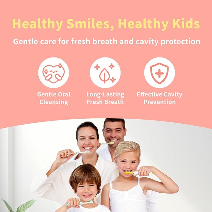 oh care Mouth Spray for Kids Toddler Toothpaste Helper Fluoride Free Baby Toothpaste Cavity Protection Oral Care with Natural P113+ Antibacterial Peptide for Newborns to Age 12 (Watermelon)