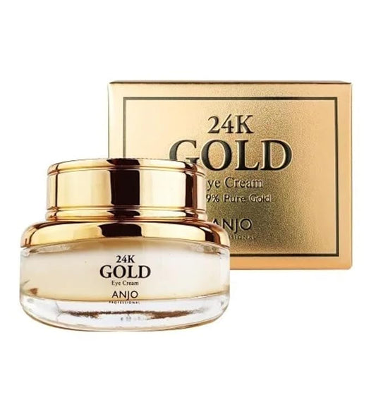 Anjo 24K Gold Eye Cream Anti-Puffiness, Anti-wrinkle, Dark Circles Rich Nutrion to the skin.