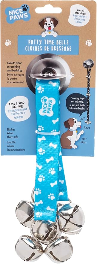Dog Door Bell - 7 Extra Loud Dog Door Bells for Potty Training - Durable, Chew-Resistant Potty Dog Bells for Dogs Adjustable Length, Puppy-Friendly for Easy Communication