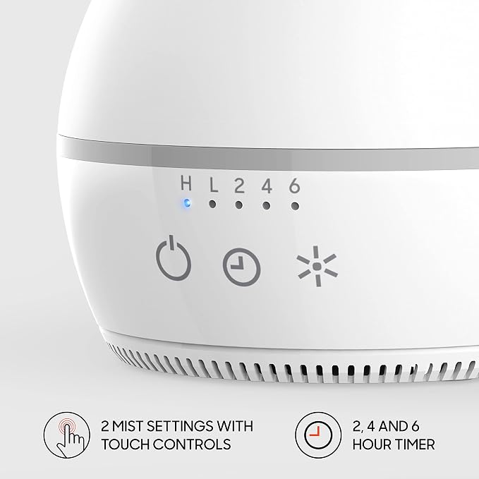 Sharper Image AROMA 2 Ultrasonic Humidifier with Aromatherapy