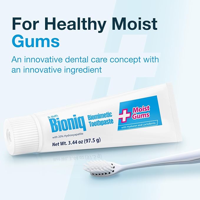 Bioniq Plus Toothpaste with 20% Hydroxyapatite, Fluoride Free Toothpaste, Hydroxyapatite Clinically Tested, Expert Enamel Care with Mint Flavor I 3.44 oz 1 Pack