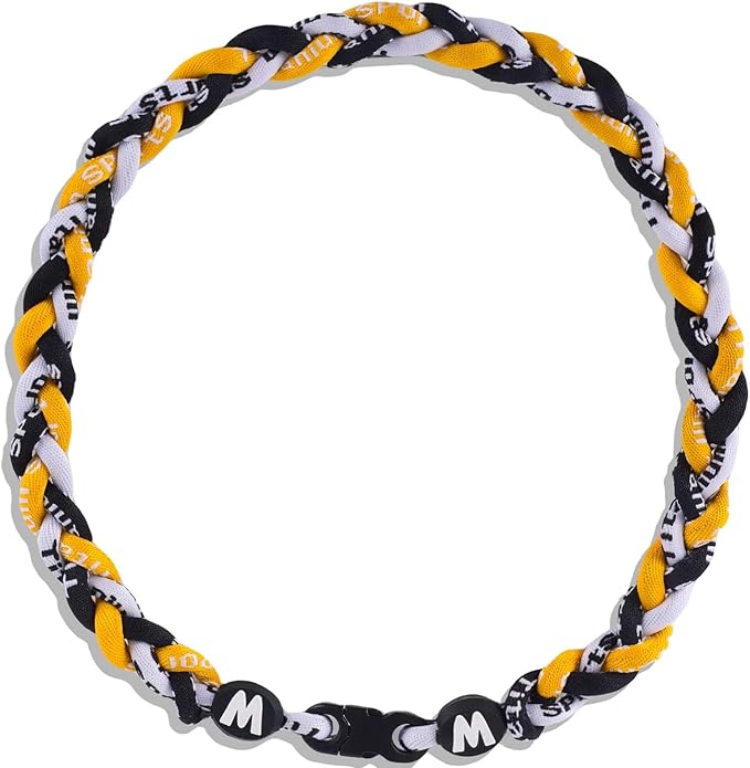 Premium 18inch Baseball Necklace w/Nylon Tri-Braided Rope Tornado Design