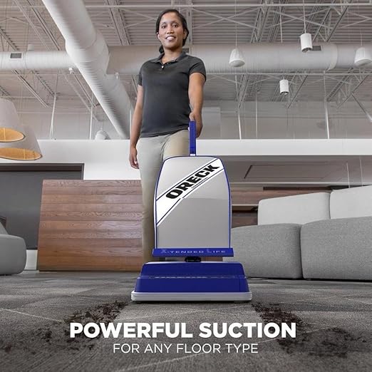 Oreck Commercial XL Vacuum Cleaner, Bagged Upright Vac, Lightweight | For Carpets and Hard Floor, Automatic Height Adjust, High-Speed Brush Roll, For Commercial Use