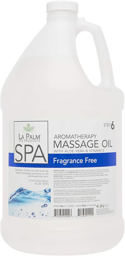 La Palm Aromatherapy Massage Oil 1 Gal (Fragrance Free)