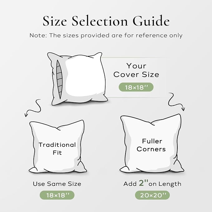 Ashler Home Deco Synthetic Down Pillow Inserts, 24x24 Down Alternative Throw Pillows Insert Sleeping Pillows with 100% Cotton Cover Decorative Pillow Stuffer for Sofa, Couch Bed(Set of 4, White)