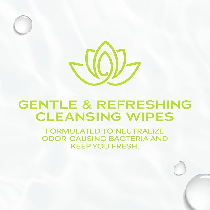 WaterWipes Refreshing Feminine Wipes, Stay Fresh On-The-Go, pH Friendly for Daily Intimate Care, Odor Removal, Gynecologist Approved, Fragrance Free, 112 Count (4 Packs)