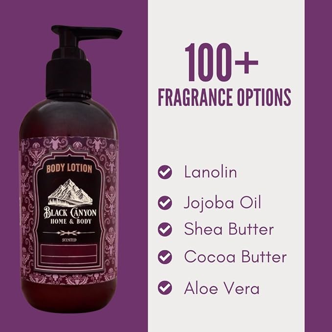 Black Canyon German Chocolate Cake Scented Body Lotion with Lanolin and Jojoba Oil, 12 Oz