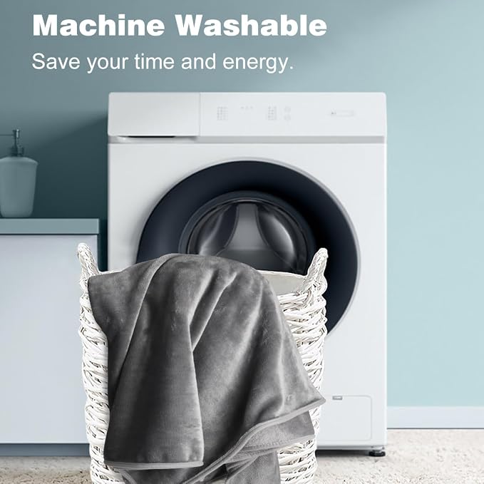 Onarway Dog Blanket Washable for Puppy: 4 Packs Dog Blankets 40”x28” | Fluffy Soft Small Throw for Cat Puppy Kitten Dogs - Fleece Pet Blankets for Bed Sofa Car and Indoor - Light Grey