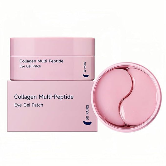 Collagen Eye Patches, Peptide Eye Patches - 30 Pairs Collagen Under Eye Patches | 15-Min Hydrating Hydrogel Eye Mask for Firming, Brightening, Pregnancy Safe (Men & Women)
