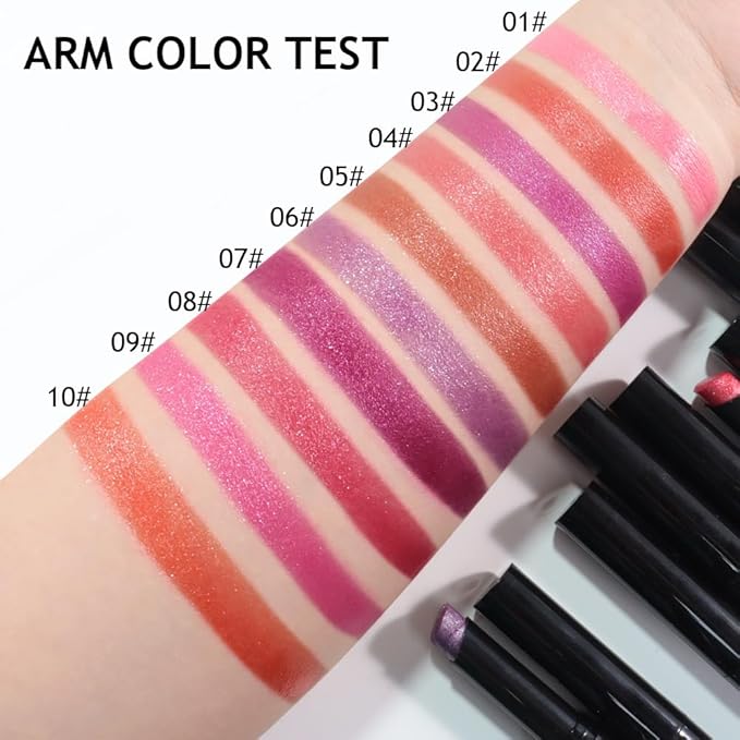 Pink Metallic Lipstick for Women,Lightweight Comfortable Non-Drying Shimmer Frosted Lipstick,Glitter Lip Gloss Stain Long Lasting Waterproof Smudge Proof 24 Hour Full Coverage Lip Makeup,Vegan