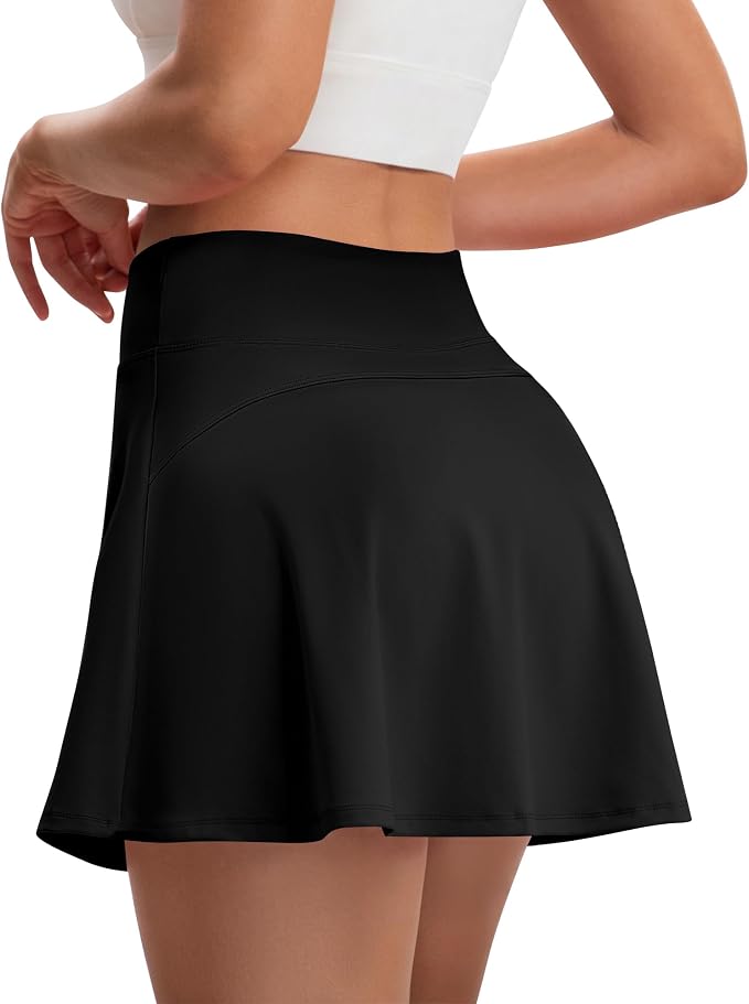Skorts for Woman Tennis Skirt with Pockets Shorts Golf Skort | High Waisted，A Line, Soft, Stretchy，Breathable, Lightweight, Pickleball, Athletic, Workout, Casual Skirts