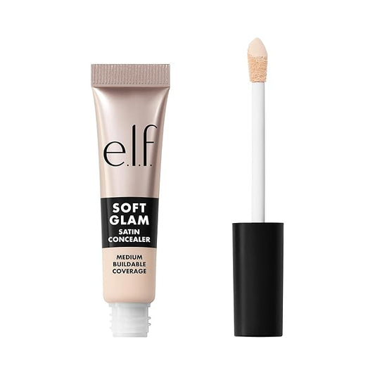 e.l.f. Soft Glam Satin Concealer, Medium Coverage For Blemishes & Under-Eye, Crease-Resistant, Long Lasting, Vegan & Cruelty-Free, 10 Fair Cool