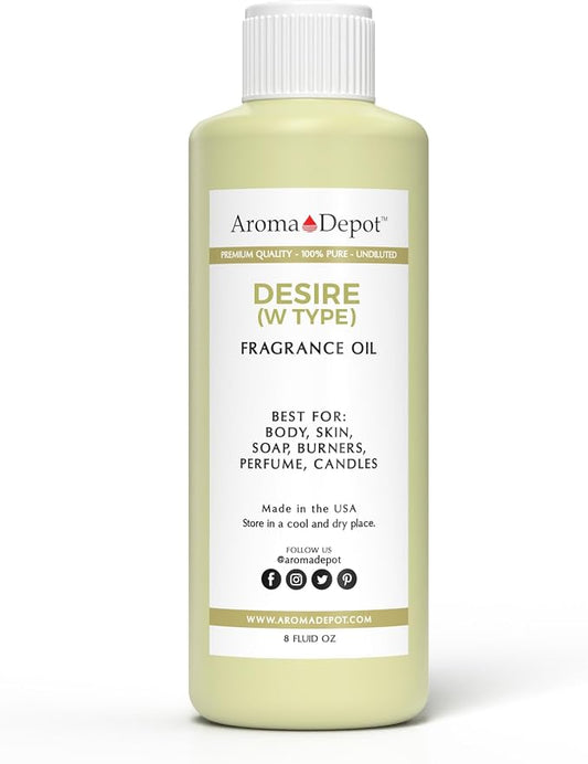 Aroma Depot 8 oz / 8 Ounce Desire Type for Women Perfume/Body Oil Our Interpretation, Premium Quality Uncut Fragrance Oil