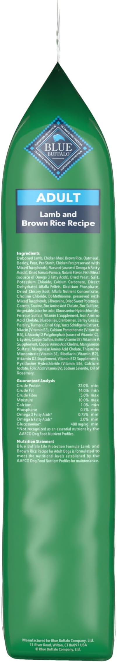 Blue Buffalo Life Protection Formula Lamb Adult Dry Dog Food, 24 lb | Real Lamb #1 Ingredient, Supports Immunity with Antioxidant-Rich LifeSource Bits, Promotes Healthy Muscle Development