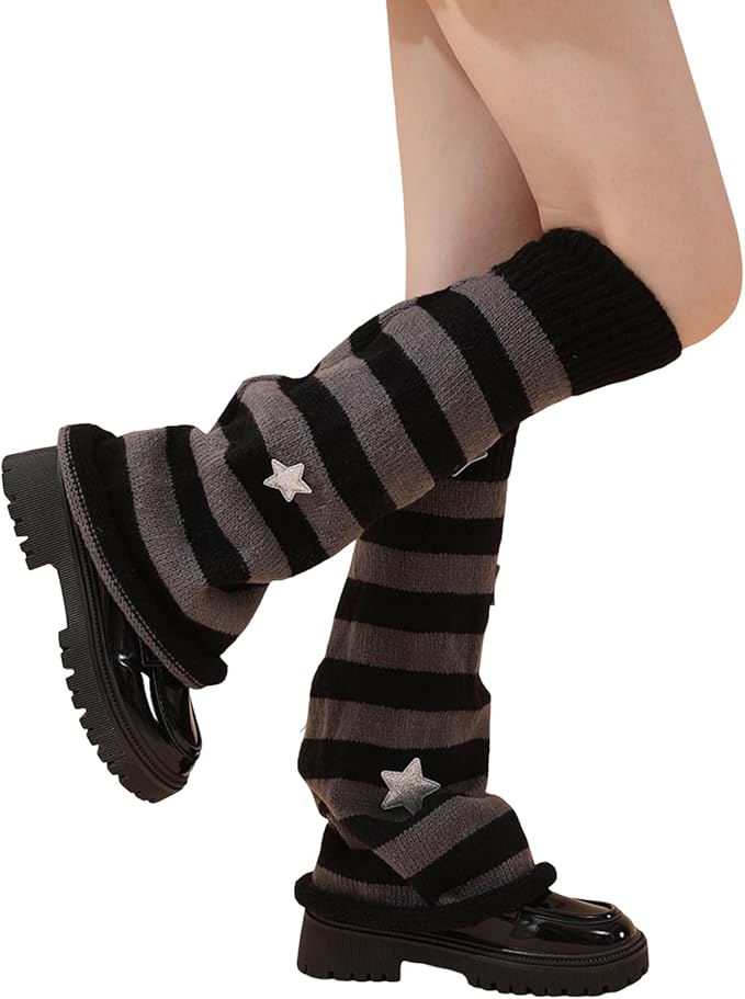 Sexybody Women's Leg Warmers Fashion Knit Warmers Long Socks Cute Y2K Kawaii Japanese Lolita Harajuku Accessories for Girls